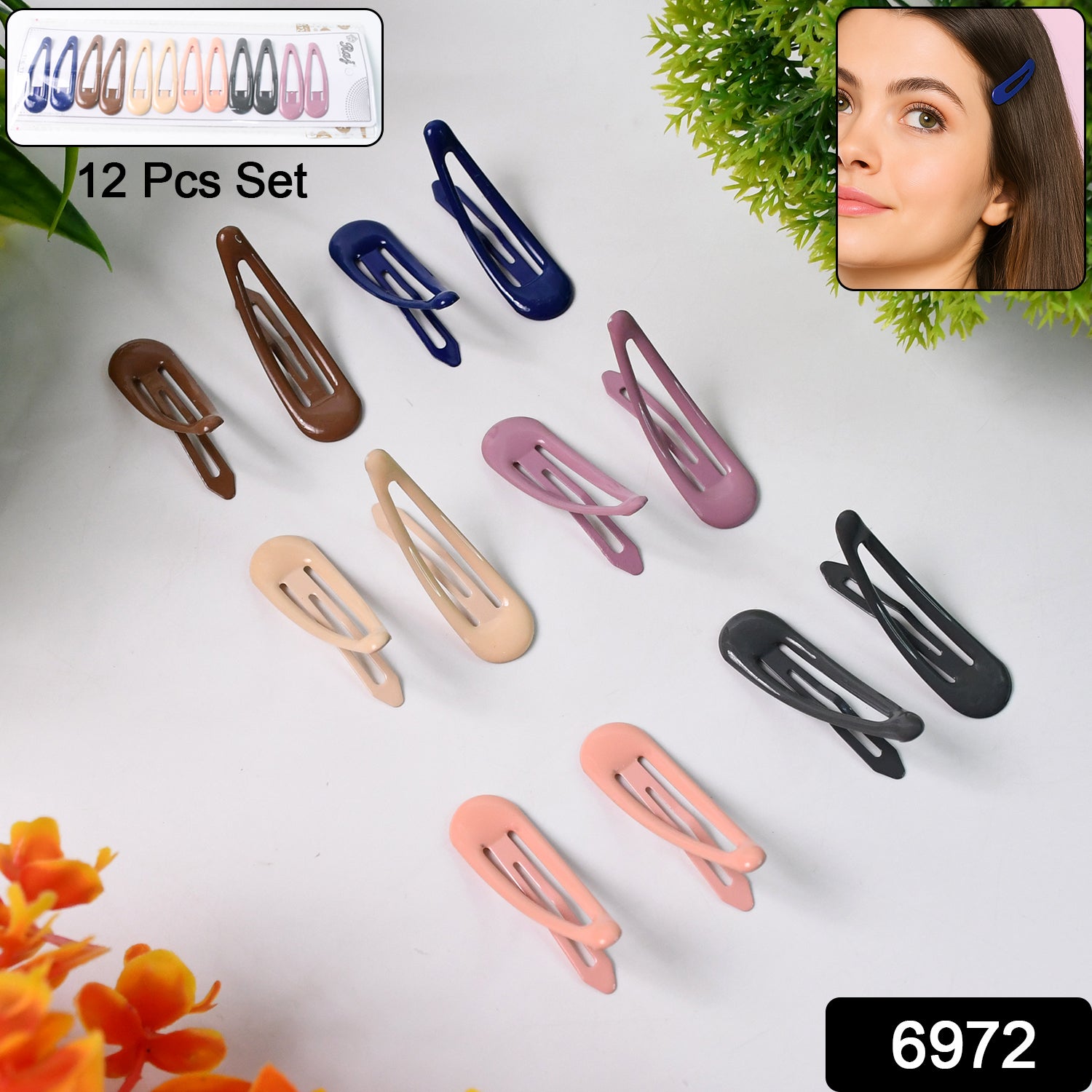 Metal Hair Clips Set (12 Pcs Set) Metal Hair Clips Set (12 Pcs Set)
